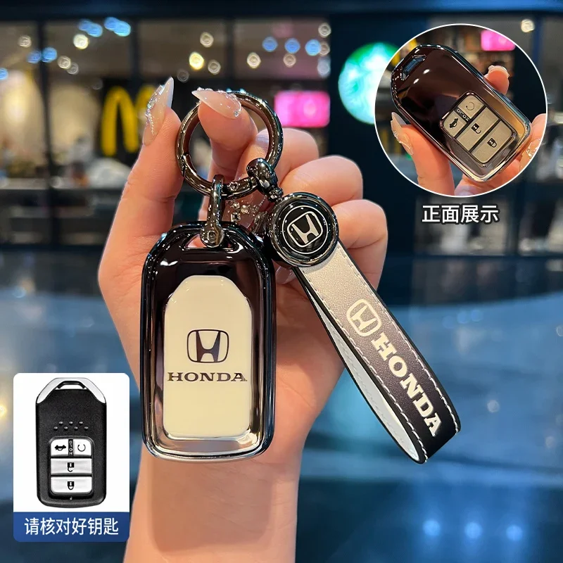 

Градиентный чехол из ТПУ для автомобильного дистанционного ключа для Honda Civic XRV CR-V Crider 11-го поколения Accord Vezel Freed Pilot CRV 2021 2022 HRV