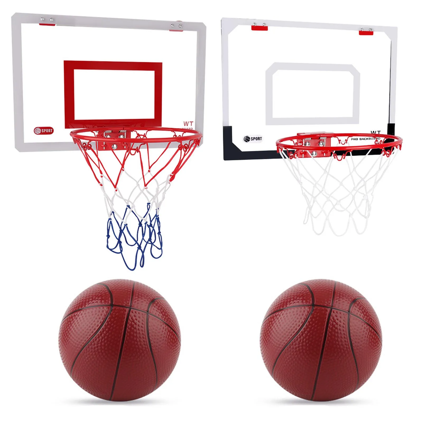 

Basketball Hoop Door Basketball Hoop Wall-Mounted Basketball Hoop with Accessories for Home Office Yards Entertainment