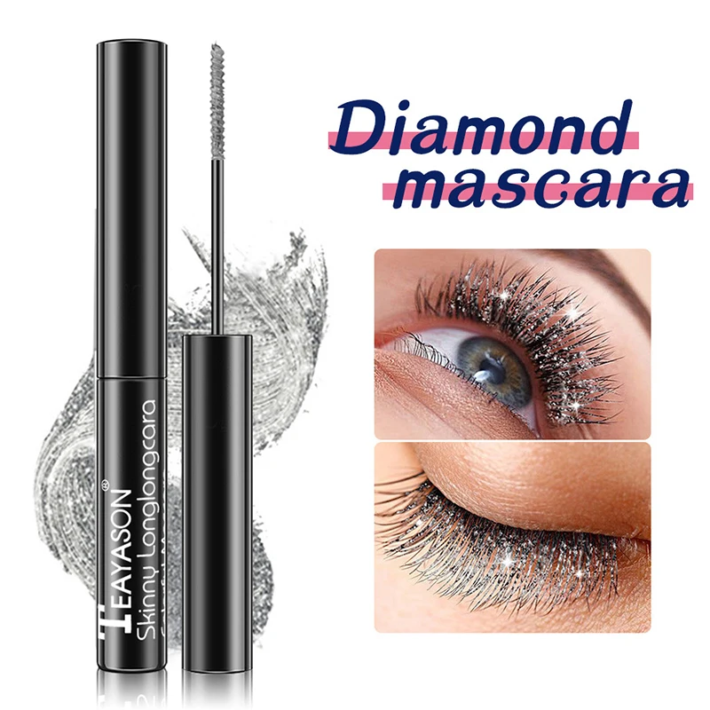 

Тушь для ресниц с алмазным блеском, быстросохнущая Водостойкая тушь для ресниц