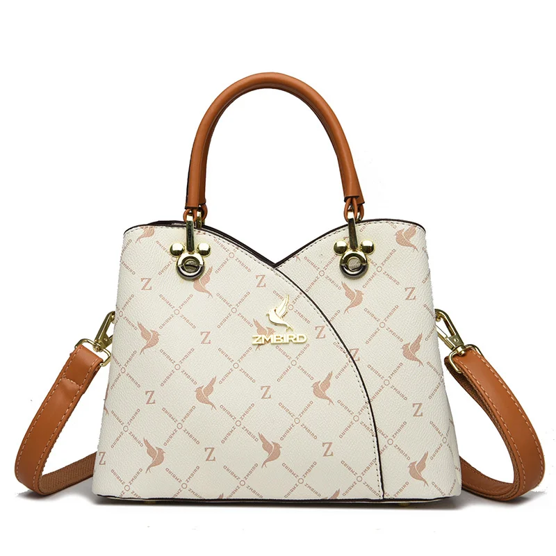 

Luxury Designer High Quality Leather Women's Shoulder Bag 2023 New Panelled Design Women Messenger Bags Handbags Bolsos De Mujer