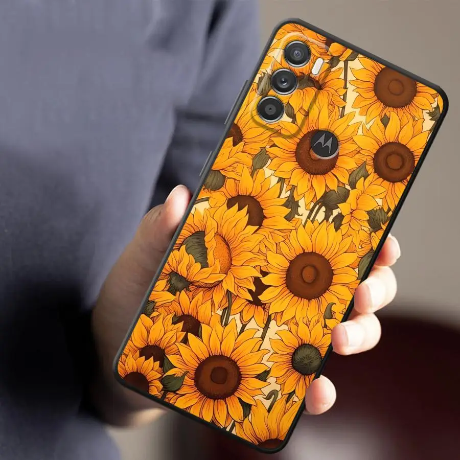 Фото Чехол Sunflower для Motorola Moto G53 G30 G71 Edge 20 Pro 30 Lite G52 G22 Edge40 G32 G60s G51 G73 G50 №2