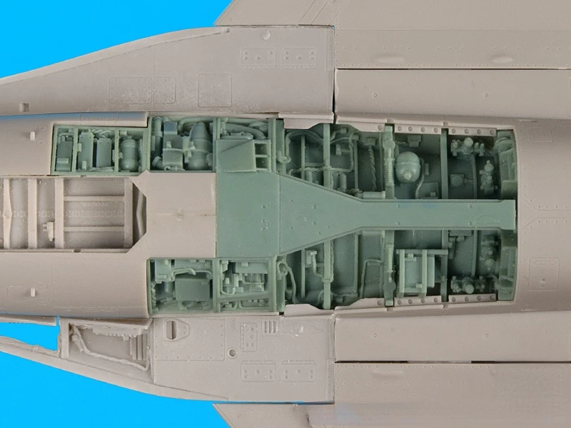 

1/48 Die Cast Resin Model Assembly Kit Aircraft Retrofit Parts Resin Pack Kit Unpainted F-16C Resin Wheel Well