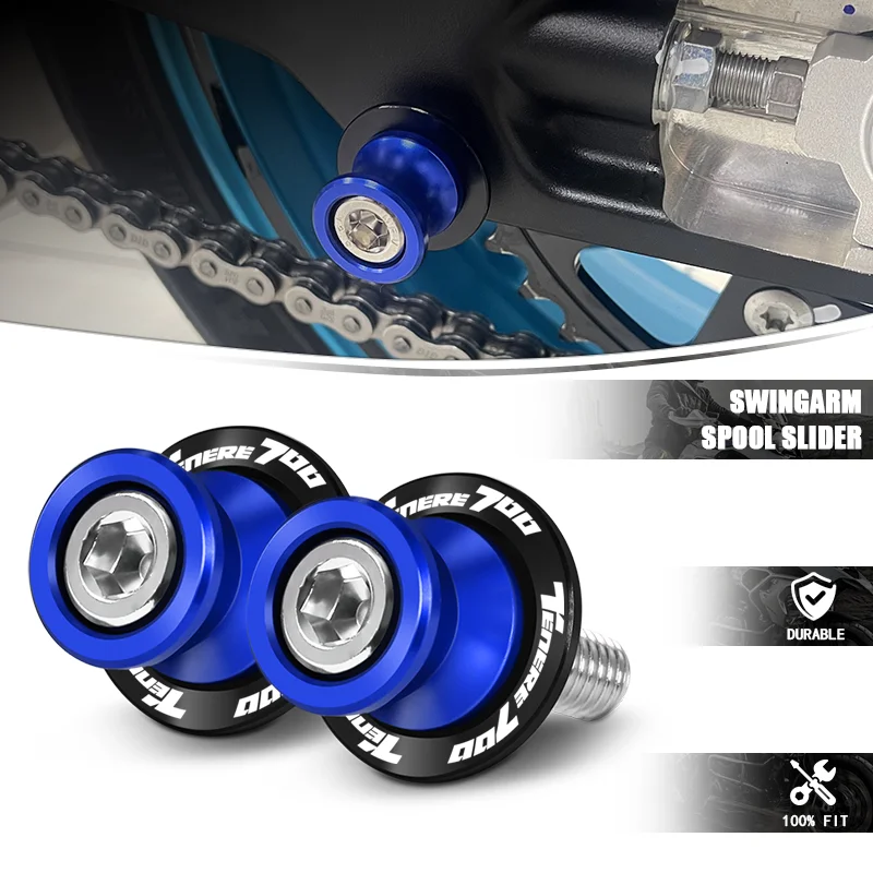 Фото Для мотоциклов YZFR7, YZFR1, R1M, R1S, YZFR3, YZFR6, R15 V3, TENERE700: Алюминиевые защитные шпули-слайдеры для маятникового рычага (винты-протекторы) r7 r1 №2