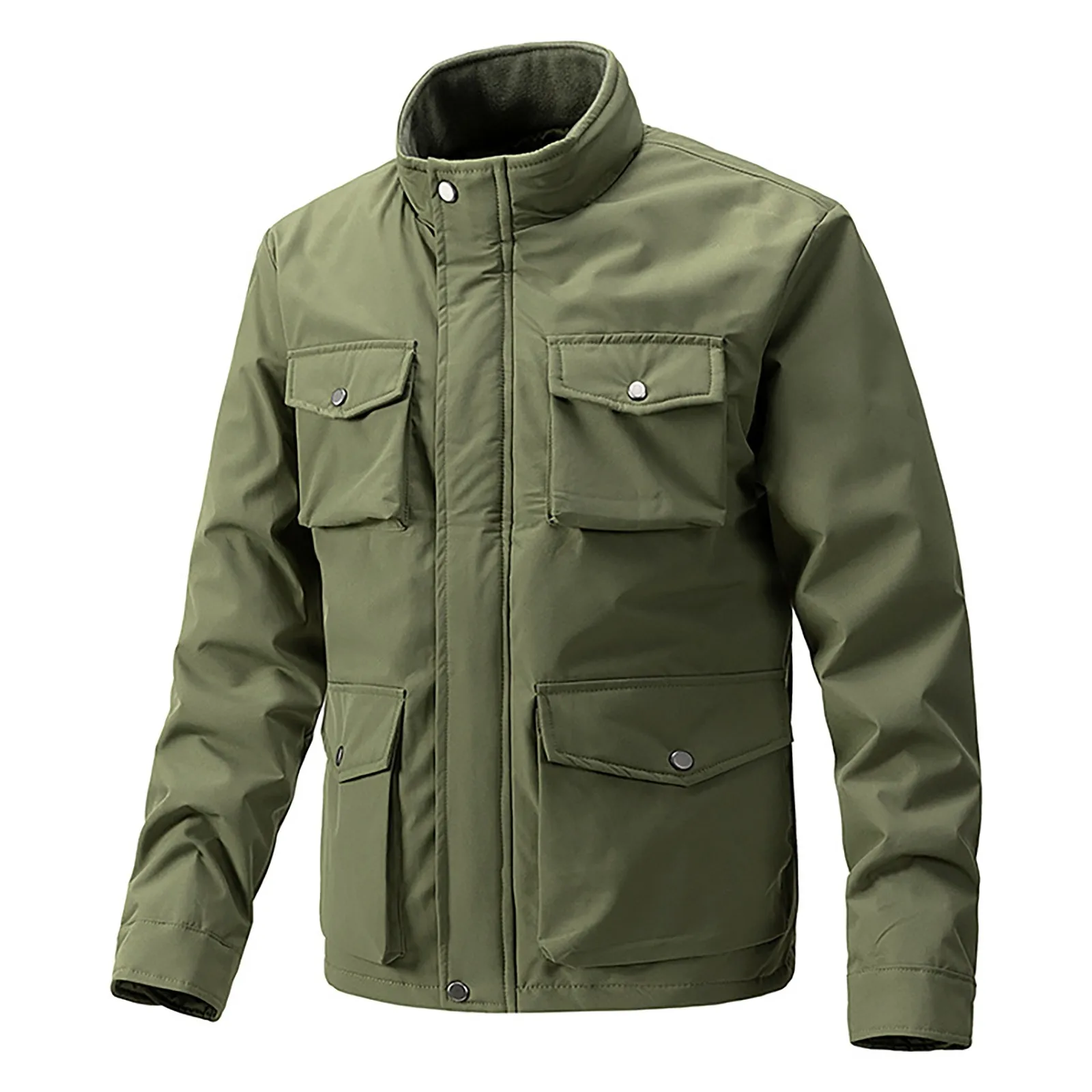 Мужские осенние и зимние пальто с карманами повседневная куртка рабочая одежда