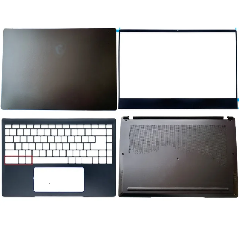 NEW Laptop LCD Back Cover/Front Bezel/Palmrest/Bottom Case for MSI Prestige 14 P14 MS-14C1 Notebook Computer Case Black Pink