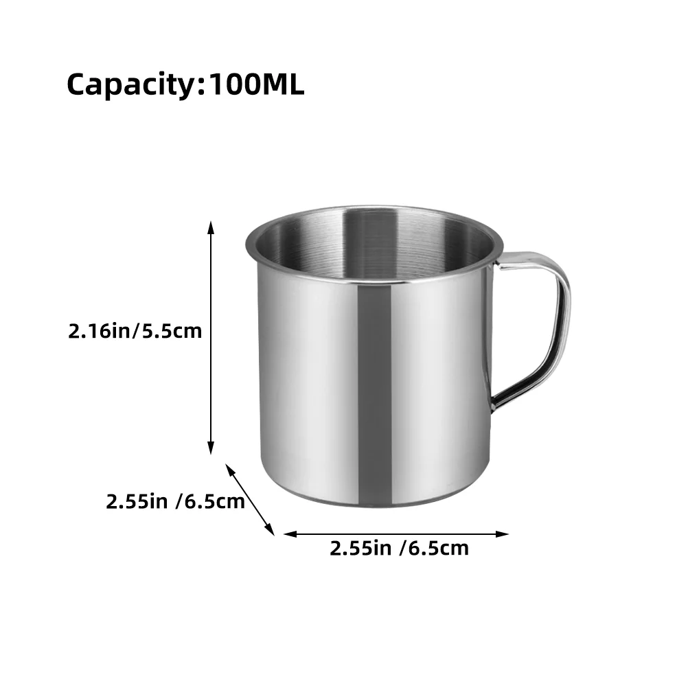 2-х шт. металлическая чашка для воды из нержавеющей стали детские студенческие