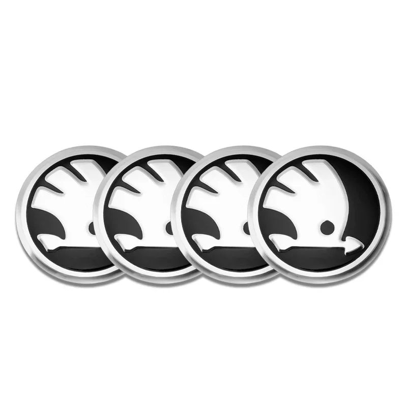

4 шт., 56 мм, колпачок втулки автомобиля, наклейка с логотипом для Skoda Octavia Rapid Kodiaq Karoq Fabia Kamiq, супербкая наклейка на колесо, аксессуары для стайлинга
