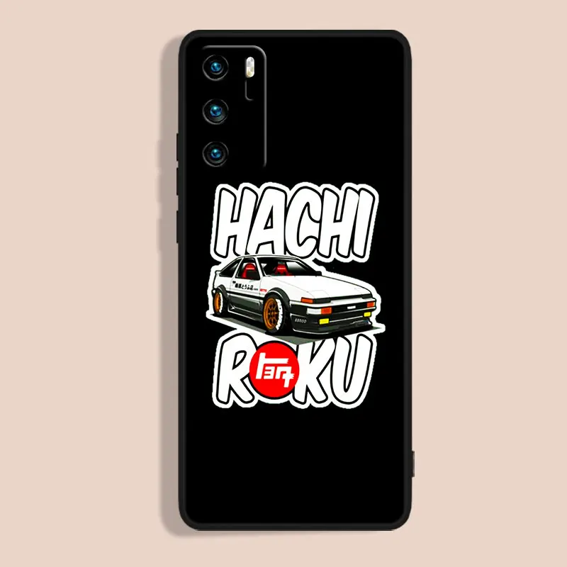 Lnitial D AE 86 Phone Case For Huawei P10 P20 P30 P40 P50 Lite Pro 2019 Plus Lite E 5G Black Funda Cover Soft Back Silicone Capa images - 6