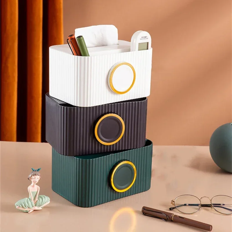 

Стол для салфеток с дистанционным управлением, многофункциональный органайзер для салфеток в гостиную, функциональный бокс для хранения, домашнее управление