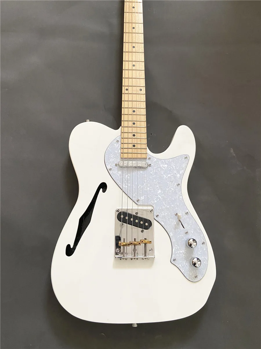 

Высококачественная Белая полупустотелая электрическая фотолампа с F-образным отверстием, бесплатная доставка