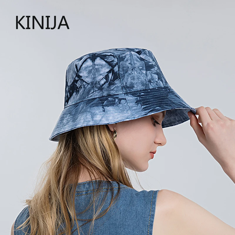 Tie-dyed Harajuku Bucket Hats Women 