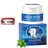 yoxier whitening clean stains tooth powder 30g protect bright teeth oral care teeth cleaning fresh breath remove tooth stains