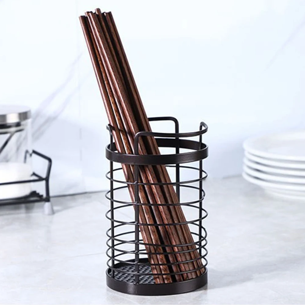 

Chopstick Holder Antirust Stainless Steel Silverware Holder Cutlery Drainer For Kitchen Utensil Kitchen Sink Organisers Circular