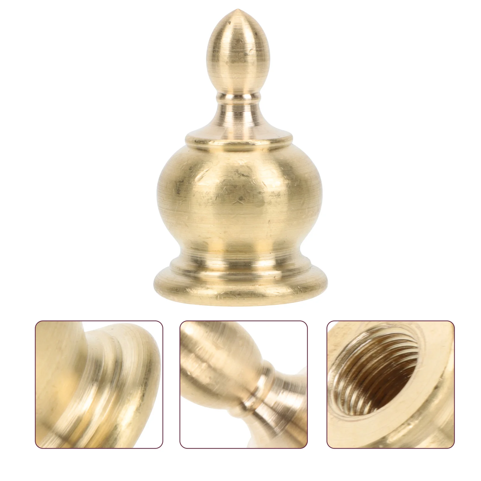 

Table Lamp Accessories Metal Finial Cap Knob Screw Topper Lamps Fixed Cover Shades Retro Finials Vintage