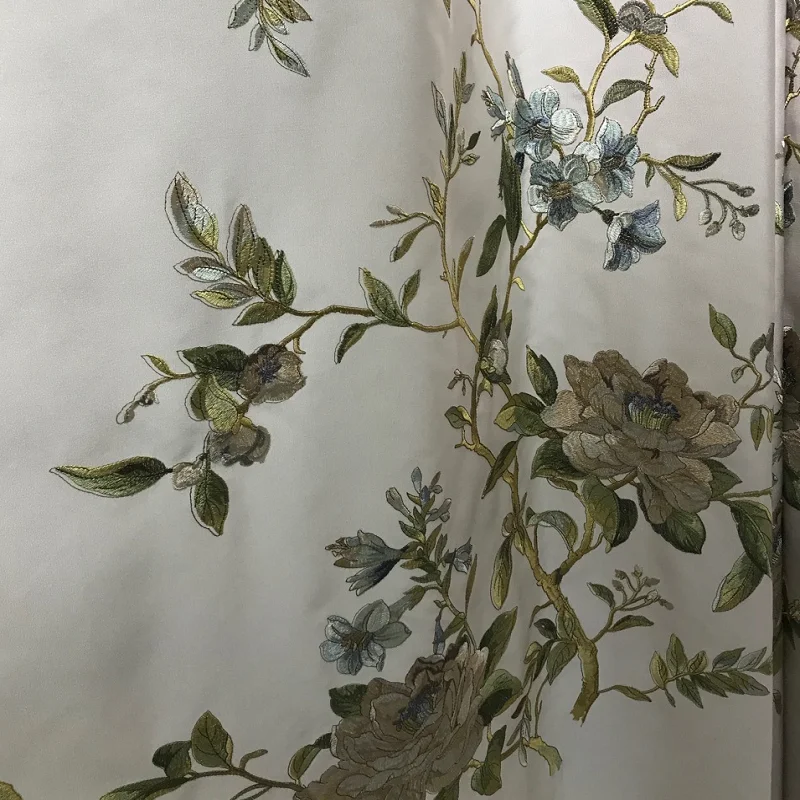 Занавески для гостиной столовой спальни новые вышитые пионы свежие простые окна