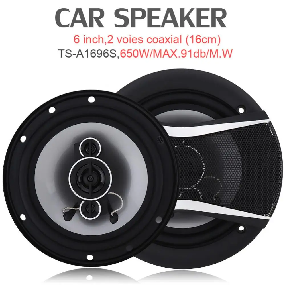 

NEW 2pcs 6 Inch 650W Car HiFi Coaxial Speaker Vehicle Door Auto Audio Music Stereo Full Range Frequency Speakers for Cars