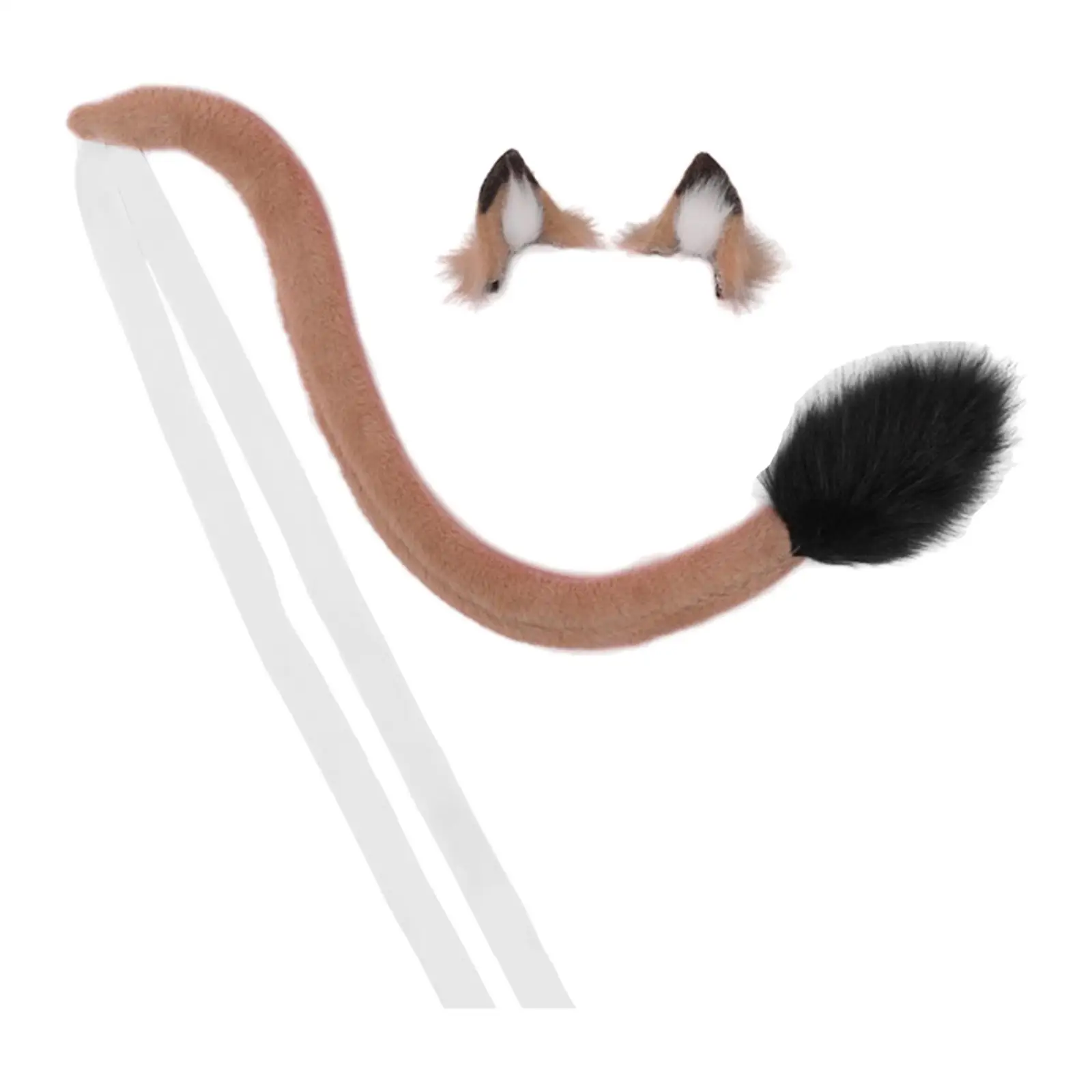 

Lion Tail Ears Costume Kit Kids Adults Ears and Tail Set Headband for Stage Performance
