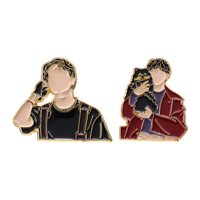 

Cartoon Character Enamel Pin Anime Boy Cat Badge Brooch Custom Jewelry Accessories Backpack Sweater Wholesale