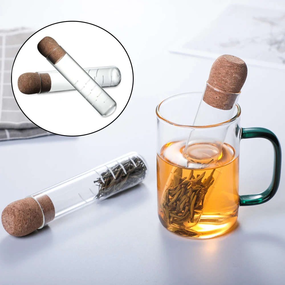 

Tea Infuser Tea Filter Sieve Glass Pipe Creative Tea Mate Explosion-proof Tea Drinking Tea Strainer Teaware Tool Accessories