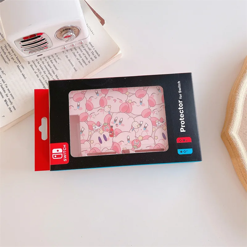 Чехол Kirby Cartoon Switch для Nintendo Ns Oled защитный чехол в стиле аниме Joy Con силиконовый