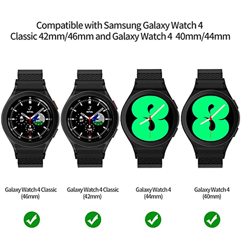 Carbon Fiber Watchband For Samsung Galaxy Watch 4 Classic 42mm 46mm Fine Strap Lightweight Correa For Galaxy Watch 4 40mm 44mm