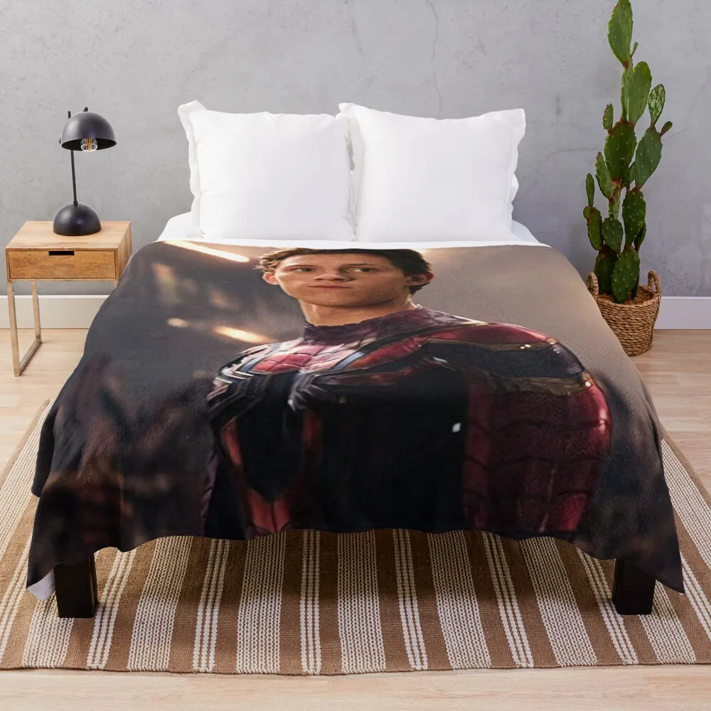 

Tom holland new costume Throw Blanket giant sofa knit blanket plush queen size blanket warm blanket fleece bkanket