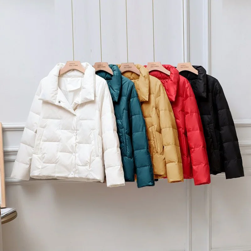 Parkas Women 2022 New Winter Clothes Korean Loose Small Padded Coat Female Large Size Short Lightweight Down Cotton Jacket