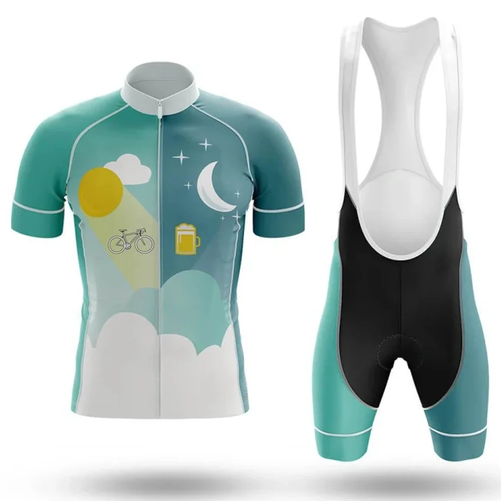 

Велосипедный комплект AM To PM, шорты-комбинезон, веломайка, велосипедная рубашка, одежда с коротким рукавом, горный костюм для горных велосипедов
