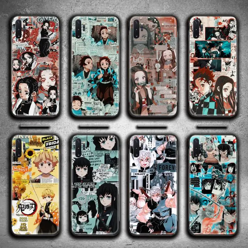 

Kimetsu No Yaiba Demon Slayer Anime Phone Case For Samsung Galaxy Note20 ultra 7 8 9 10 Plus lite M51 M21 M31S J8 2018 Prime