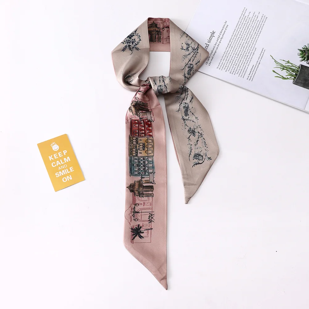 2022 новые дизайнерские Для женщин Длинные Тощие волосы бандана шарф для с