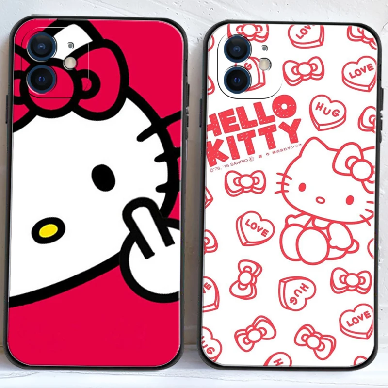 

TAKARA TOMY Hello Kitty Phone Cases For iPhone 11 12 Pro MAX 6S 7 8 Plus XS MAX 12 13 Mini X XR SE 2020 Coque Funda Back Cover