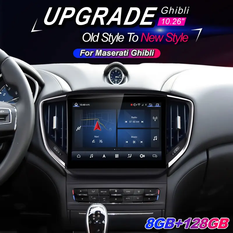 Автомобильный радиоприемник на Android с ЖК-дисплеем для Maserati ghiдоступ к GPS-навигации