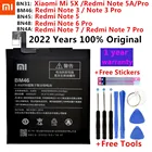Оригинальный сменный аккумулятор Xiao Mi для телефона Xiaomi Mi Redmi Note A1 3 5 5A Mi 5X 6 7 Y1 Lite S2 Pro, батареи и инструменты