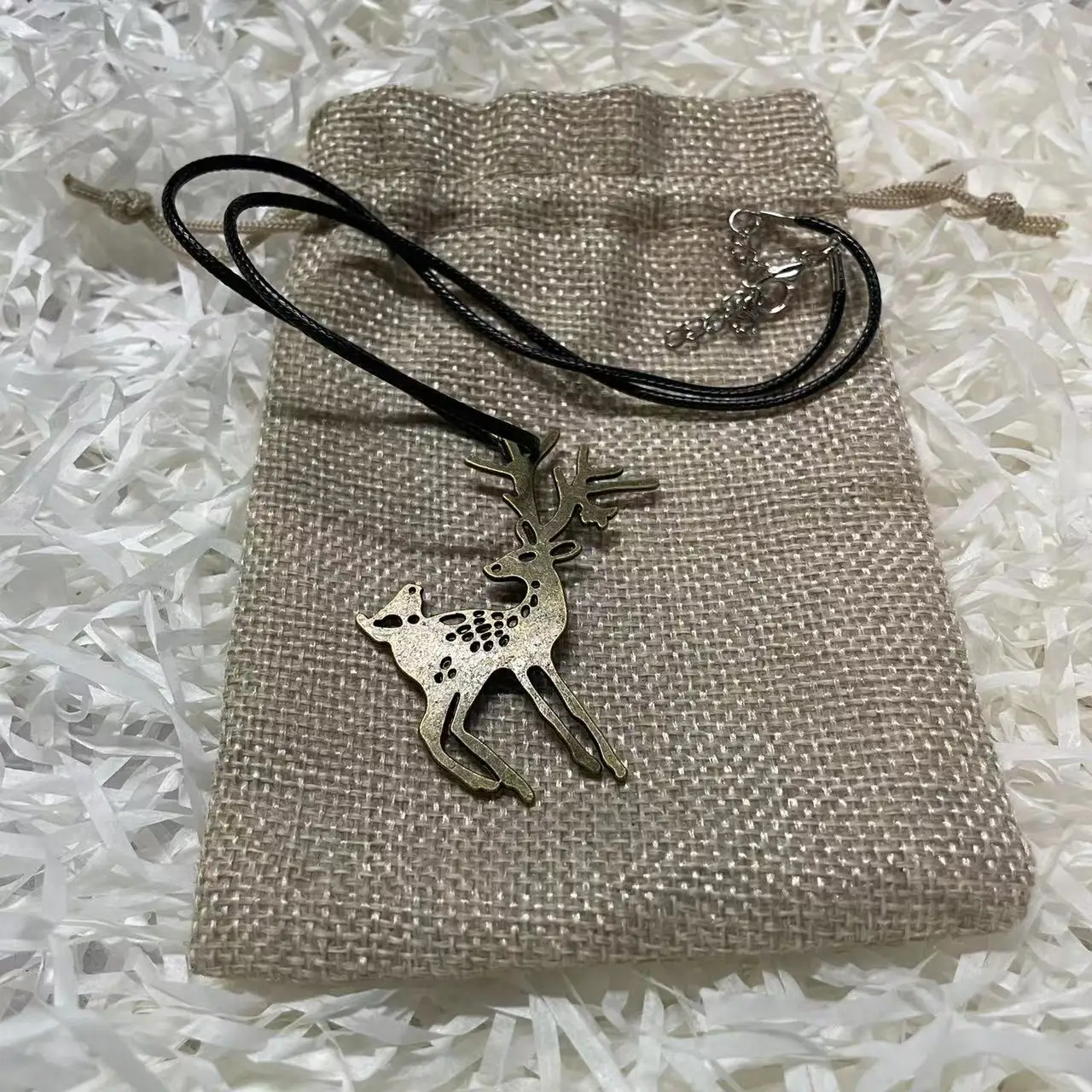 Ожерелье с подвеской в виде оленя птицы Рождественский подарок на день рождения