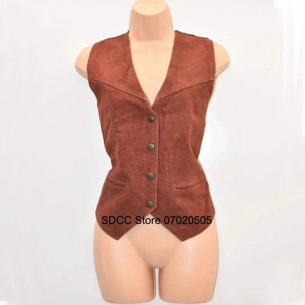 

Women's Suit Vest Suede Single-breasted Slim-fit Sleeveless Jacket Woman Clothing Best Selling Products 2023 2000s Tops Jackets