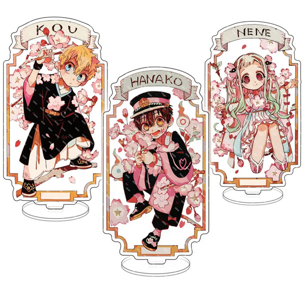 

Anime Toilet-bound Hanako-kun Acrylic Stand Figures Jibaku Shounen Hanako Kun Cute Standing Desktop Decor Fans Gifts