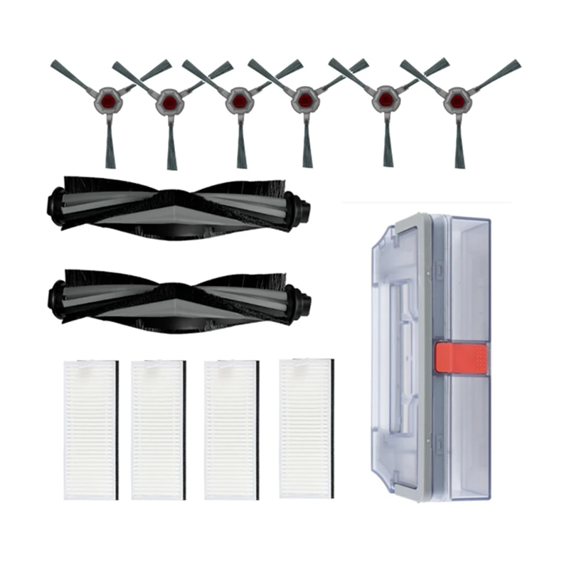 

For ECOVACS Deebot N9+ Accessories Robot Vacuum Cleaner Parts Main Brush Side Brush Hepa Filter Dust Box