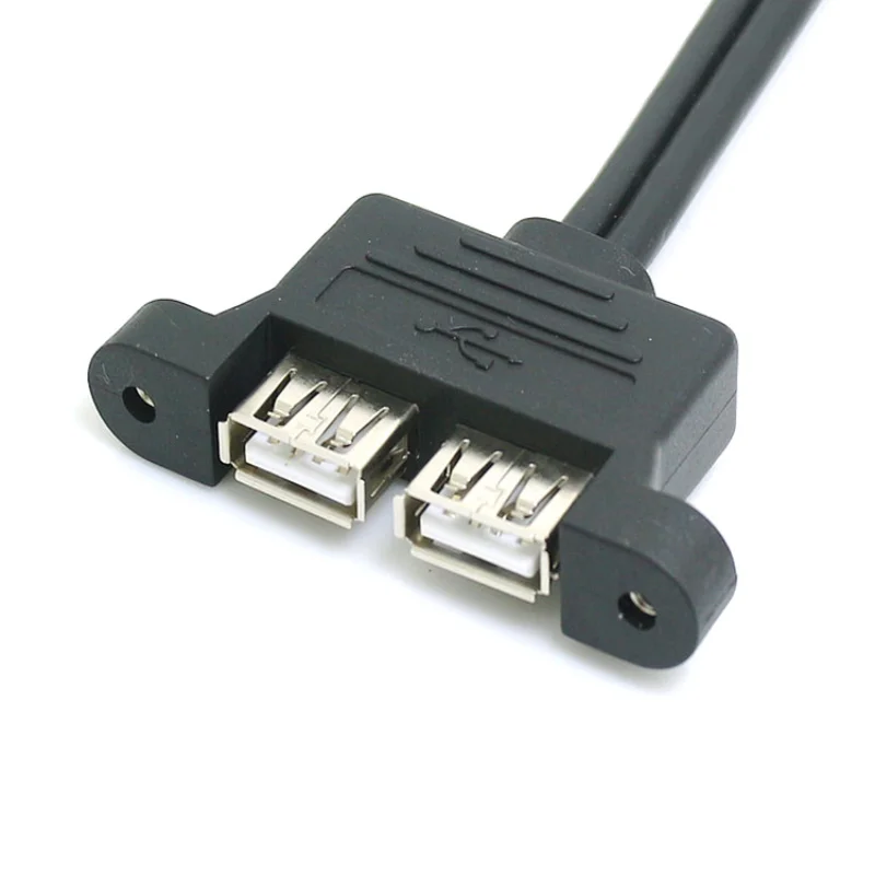 Внутренний кабель Dupont 9-контактный на 2-портовый USB-кабель типа A с винтовым замком