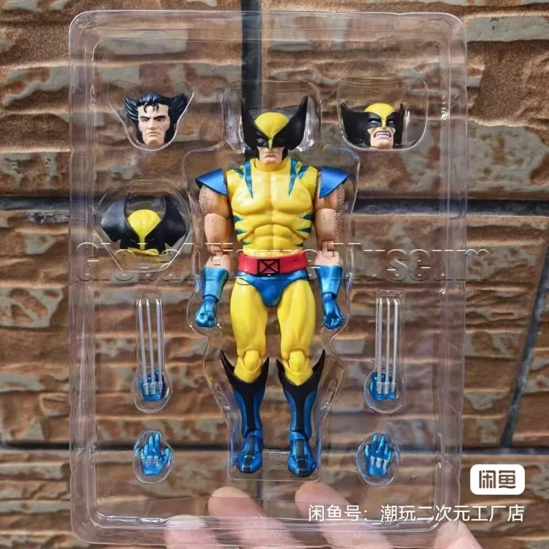Фото В наличии: Коллекционная фигурка X-Men Mafex 138 Блю (синяя версия) и Желтый 096 (комикс-версия) - Коричневый Волкодав (Wolverine) - Подарок для коллекционеров №2