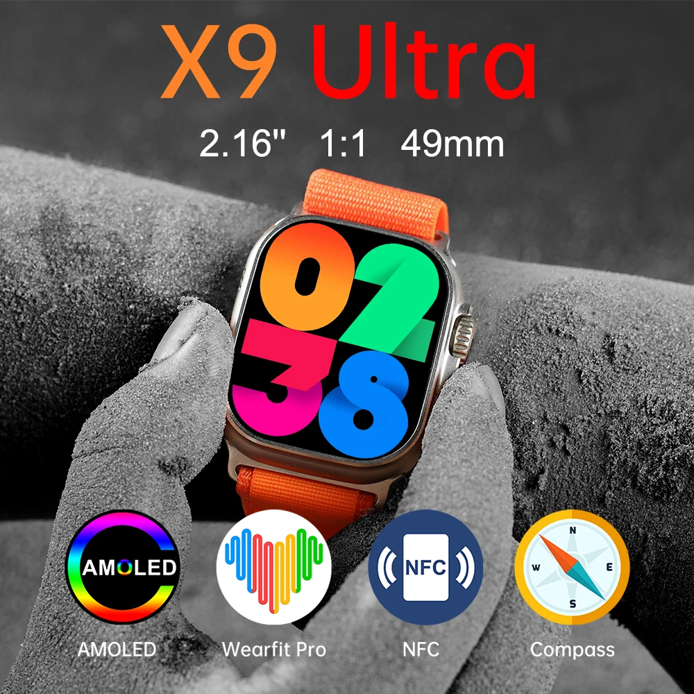 

49 мм, 2,16 дюйма, Смарт-часы серии Ultra 8, женские спортивные Смарт-часы, мужские часы с Bluetooth, Ultra 2023 PK HK8 Pro Max 2023