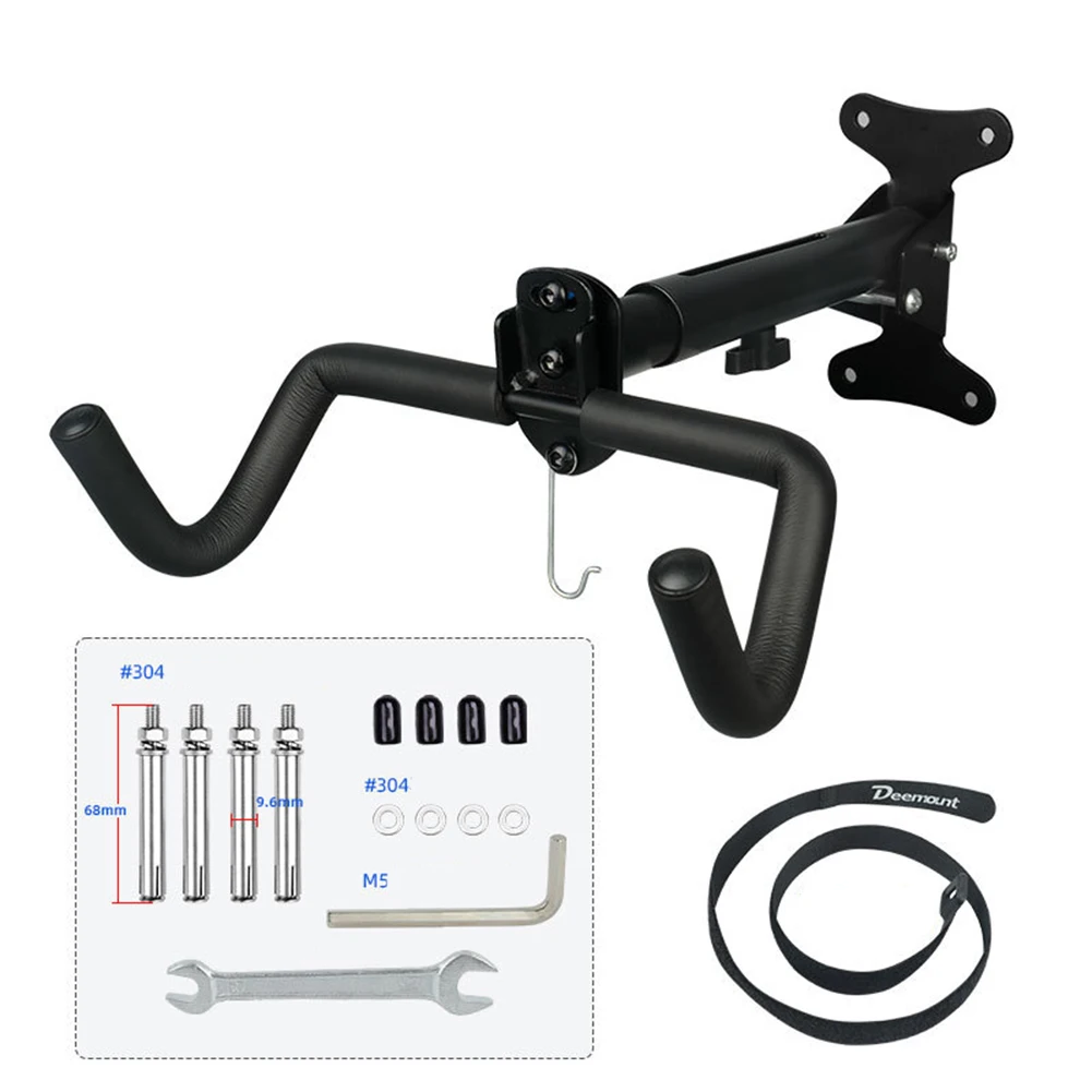 

Настенное крепление для велосипеда, стойка для хранения велосипеда, стойка для гаража, горизонтальная комнатная Складная стойка для велоси...