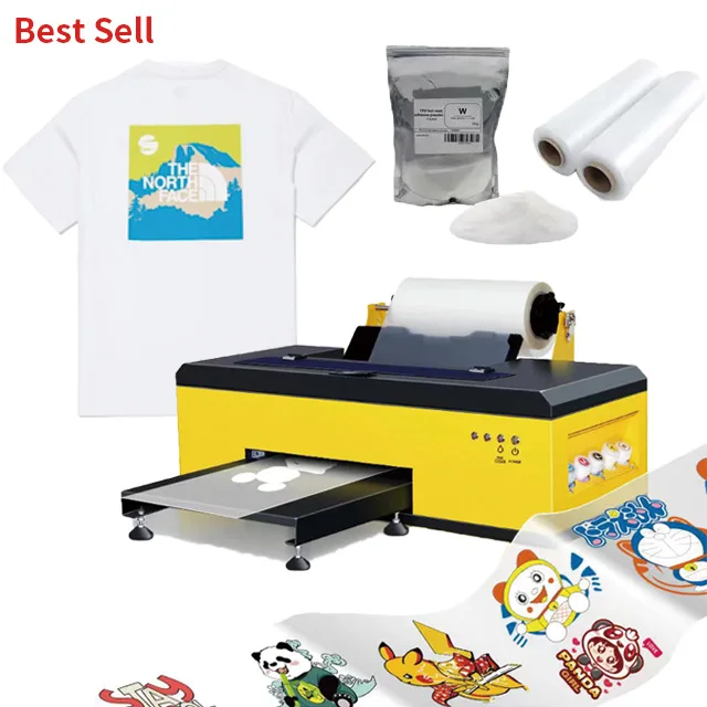 

HUACAI NEW DIY T-shirt Printing Machine A3+ A3 PET Film Transfer DTF Printer L1800 1390