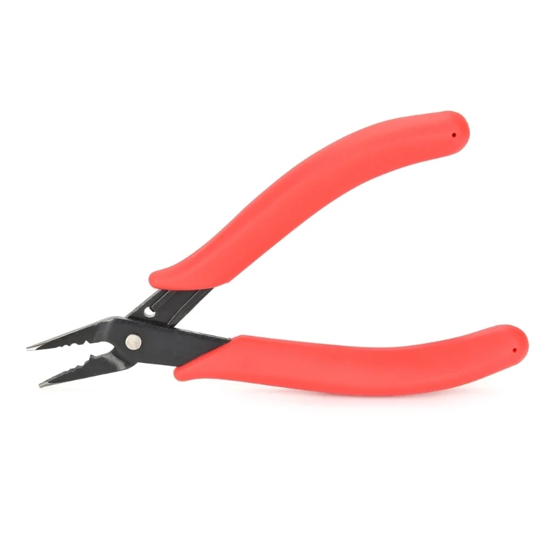 

N7MD Carbon Steel Jewelry Pliers Flat Nose Jaw Pliers Wire Looping-Forming Pliers Jewelry Finding Making for-Loops Jump-Rings