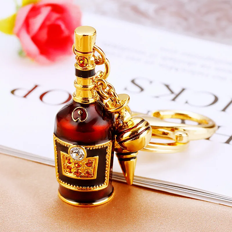 

Personalized Wine Bottle Keychain