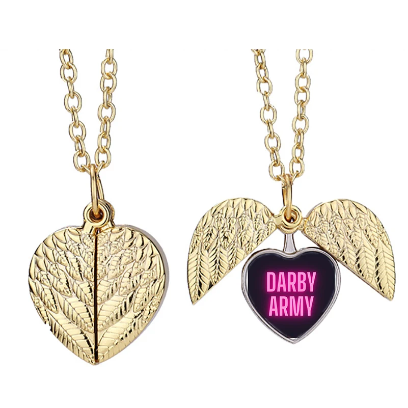 

Darby Army Yzx Heart Active Angel Wing Necklace Beautiful Pendant Fashion Jewelry