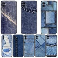 jeans cowboy denim printed phone cases for iphone 13 pro max case 12 11 pro max 8 plus 7plus 6s xr x xs 6 mini se mobile cell