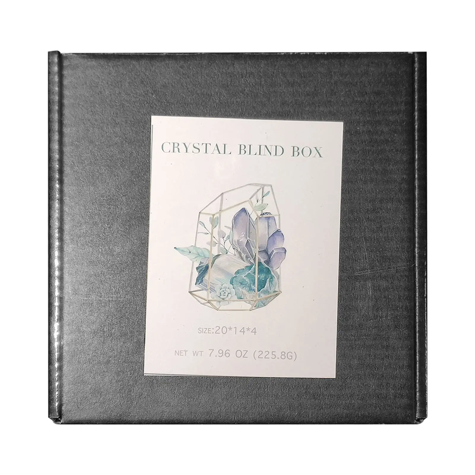

Natural Crystal Agate Stone - Colorful Rocks Ore Specimens Mineral Healing Crystals Original Stone Gift Box For Teaching Schoo