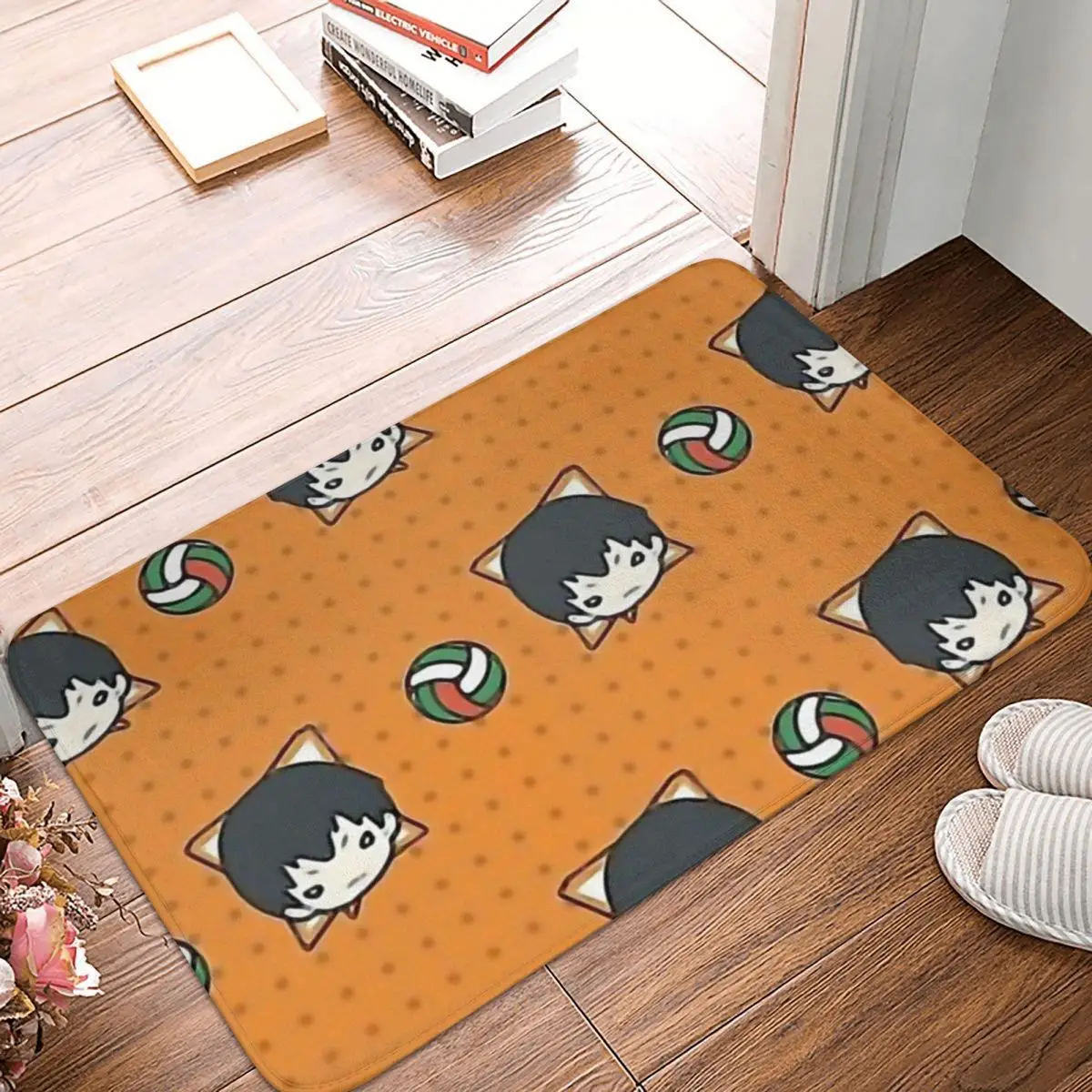 

Haikyuu Shoyo Hinata Kei Toru Anime Haikyu Non-slip Doormat Tobio Kageyama Bath Kitchen Mat Prayer Carpet Flannel Modern Decor
