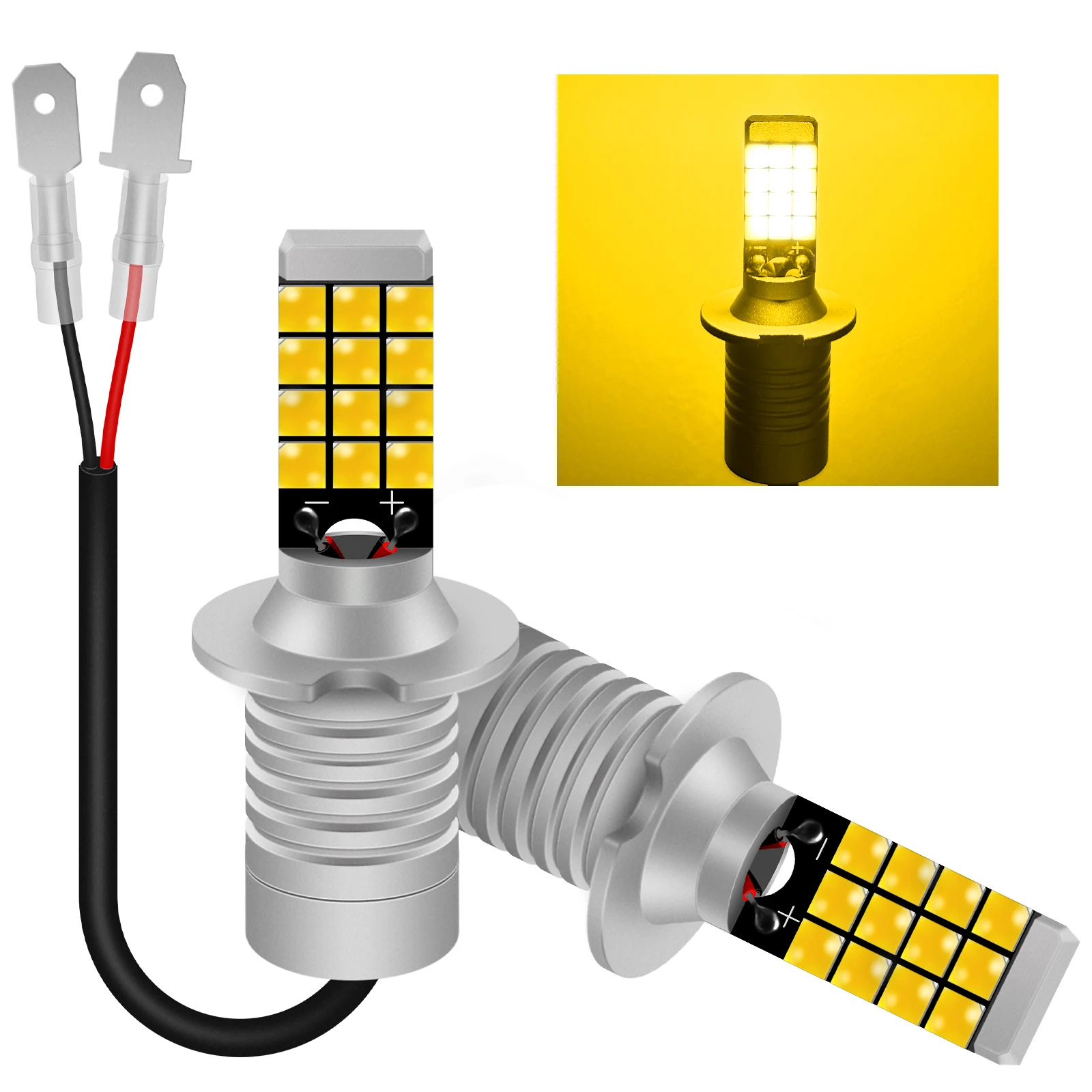 Fenikso Canbus Светодиодные противотуманные фары H1 H3 H7 H8 H11 HB3 HB4 LED CSP DRL Автомобильные