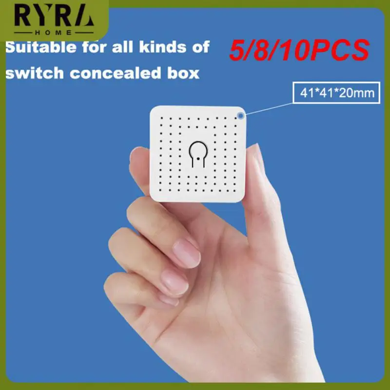 

5/8/10PCS Mini Support 2-way Control Wireless Switch Smart Life Wifi Mini Smart Switch Timing Function Mini Switch Module